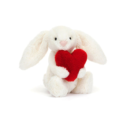 Bashful Red Love Heart Bunny - Little - Little Pickles Toy Store