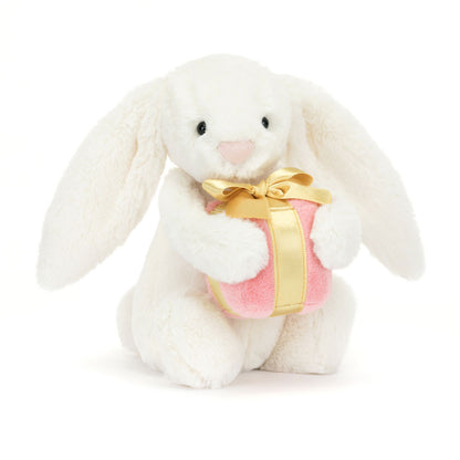 Bashful Bunny with Present - LEAVE AS DRAFT - Little Pickles Toy Store
