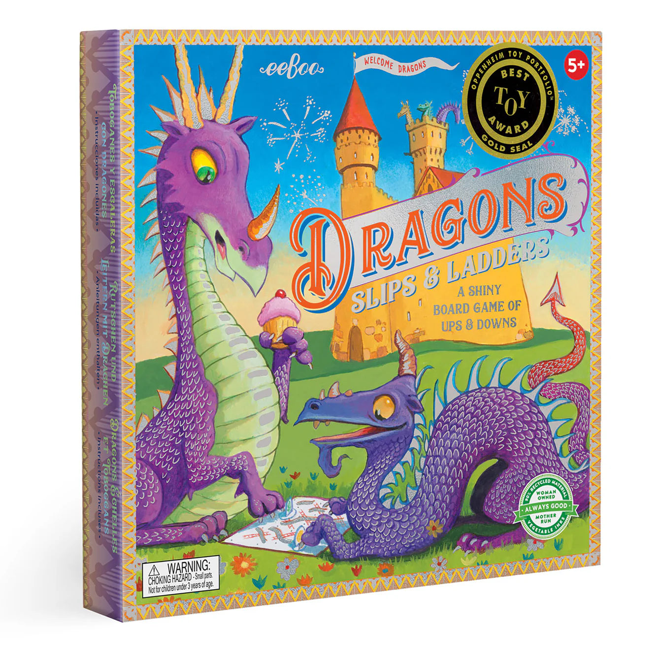 Eeboo Dragons Slips & Ladders