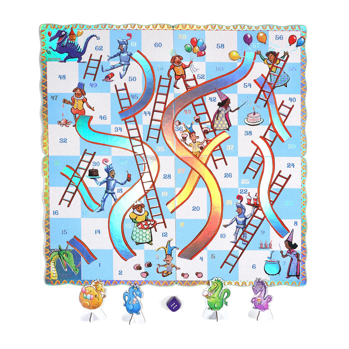 Eeboo Dragons Slips & Ladders