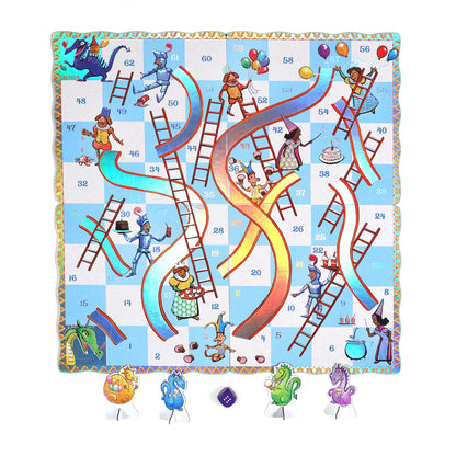Eeboo Dragons Slips & Ladders - Little Pickles Toy Store