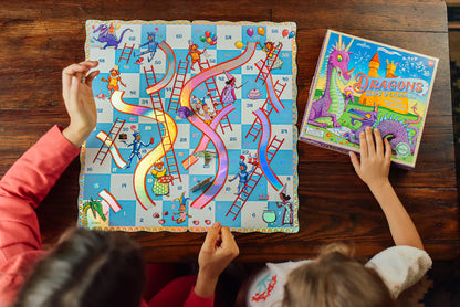 Eeboo Dragons Slips & Ladders - Little Pickles Toy Store
