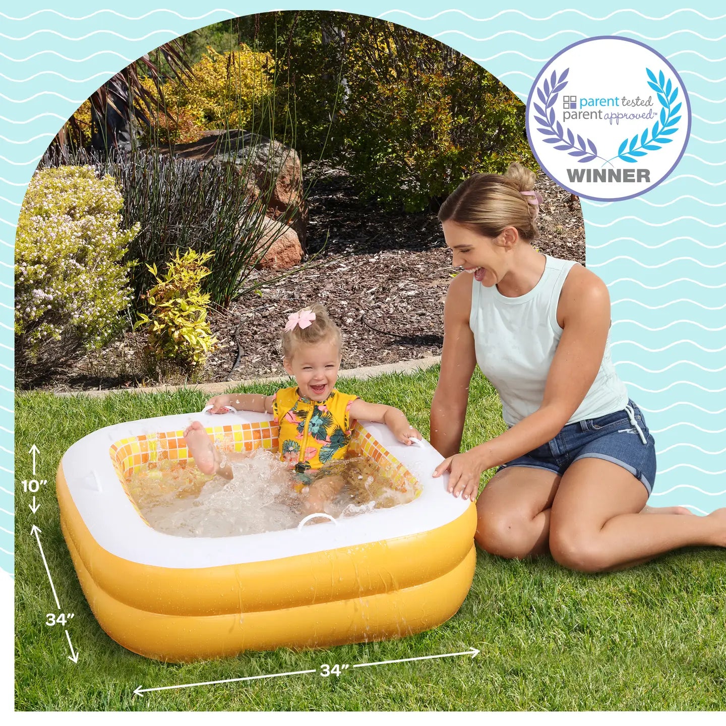 Grip A Pool - Inflatable 34" Baby Pool