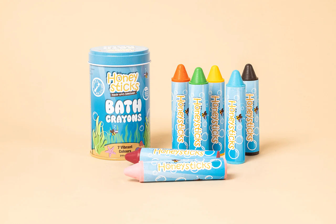 Honeysticks All Natural and Food-Grade Bath Crayons - 7 pack