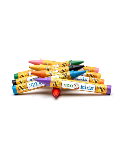 Eco-Kids Beeswax Crayons - Extra Large Case of 12 - Little Pickles Toy Store