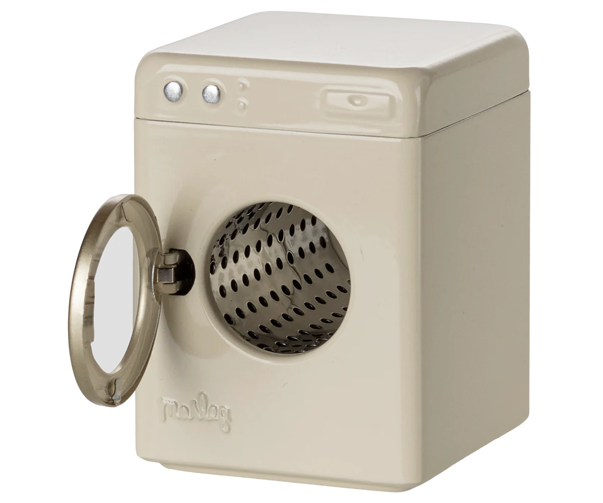 Maileg Washing Machine, Mouse - Off White