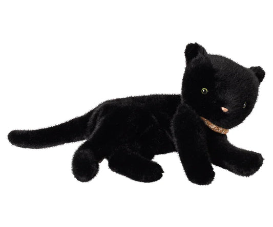 Sleeping Kitten Plush, Medium - Black