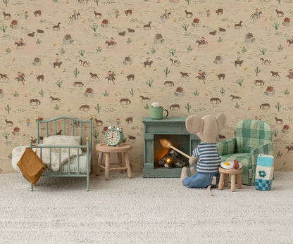 Maileg Vintage Bed, Mouse - Mint