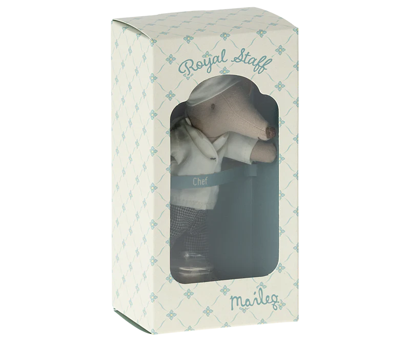 Chef Mouse with Soup Pot and Spoon