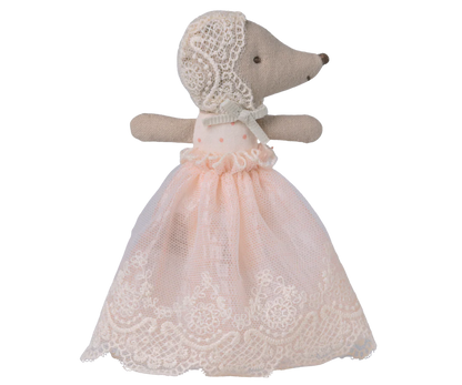 Maileg Baby Mouse in Gown - Powder #17-6000-00