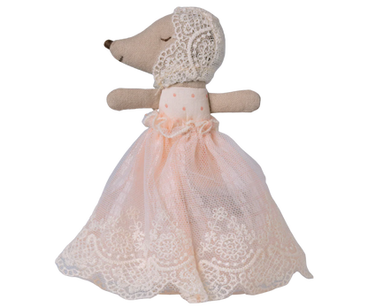 Maileg Baby Mouse in Gown - Powder #17-6000-00
