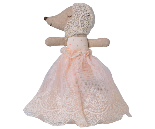 Maileg Baby Mouse in Gown - Powder #17-6000-00