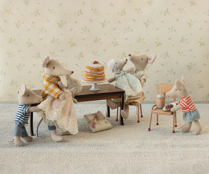 Maileg Baby Mouse in Gown - Mint #17-6000-01