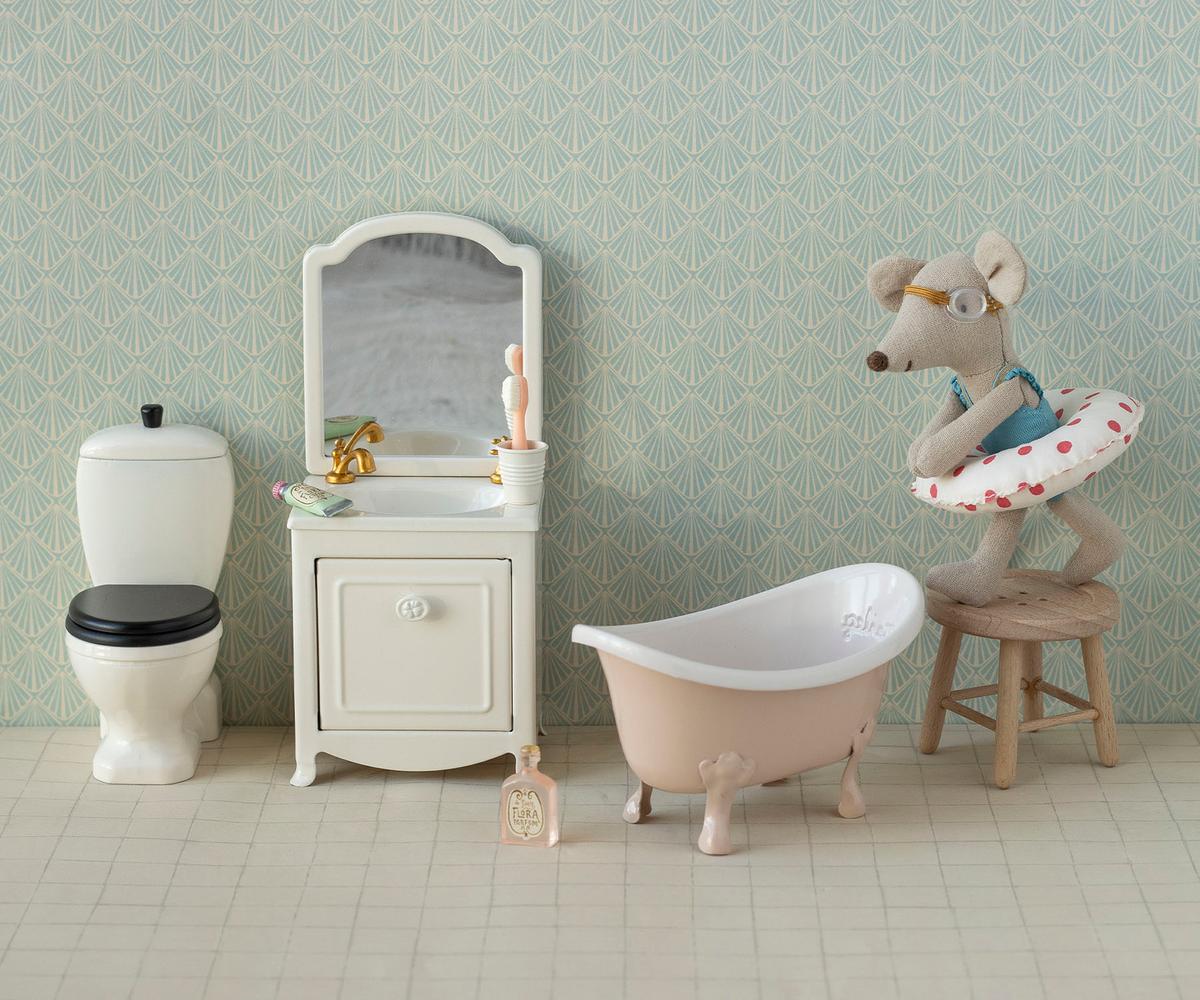Maileg Bathtub Mouse, Rose