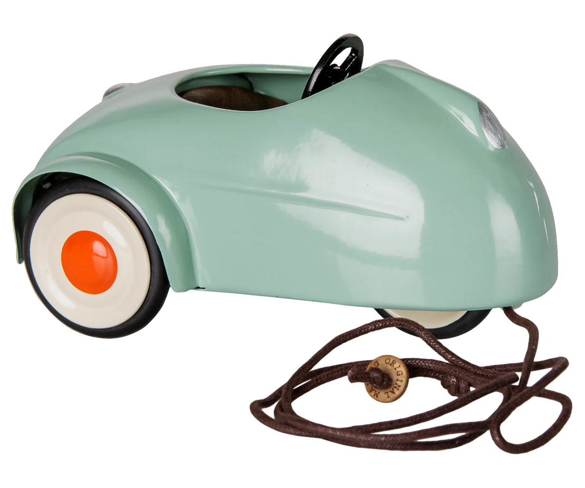 Maileg Car Mouse, Light Mint