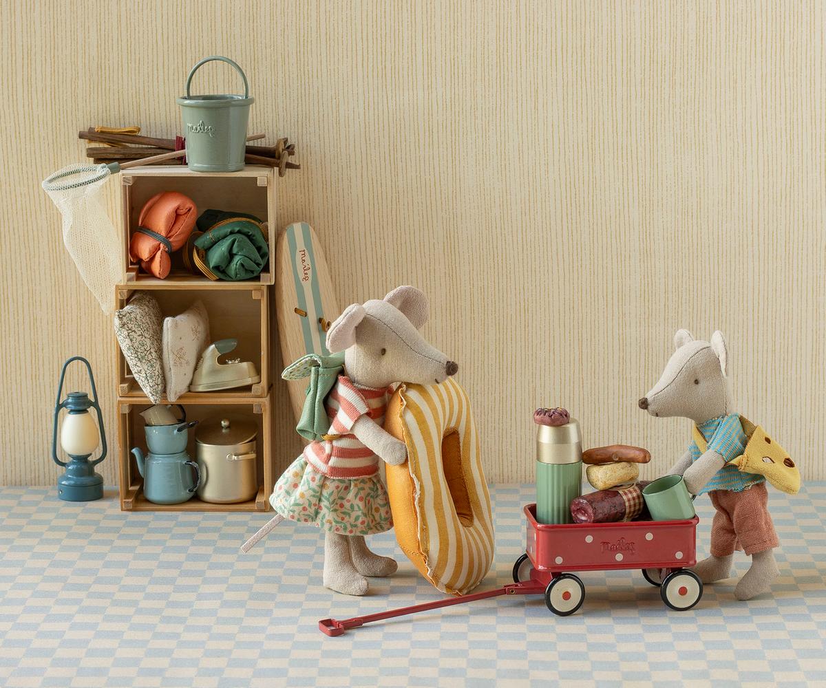 Maileg Car Mouse, Light Mint