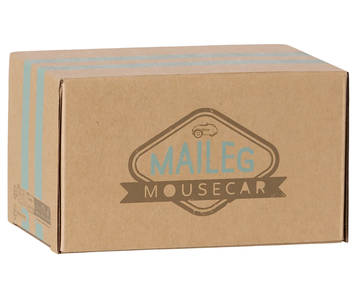 Maileg Car Mouse, Light Mint