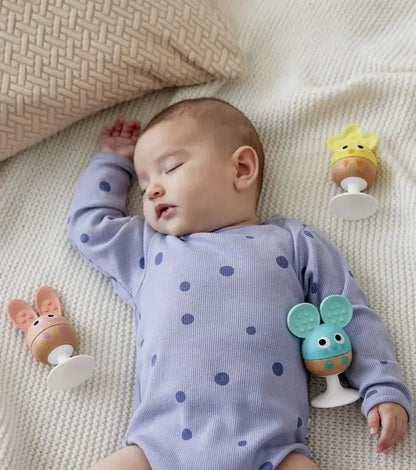 Cheery Critter Rattle Trio