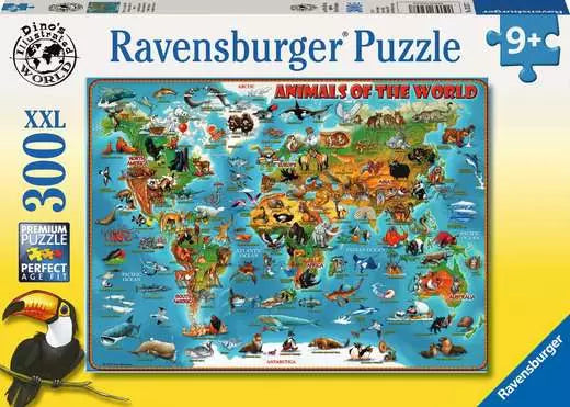 300 pc Puzzle: Animals of the World