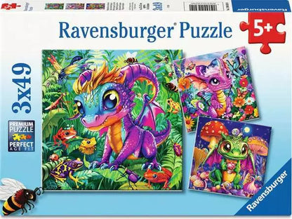 Baby Garden Dragons 3x49 Piece Puzzle