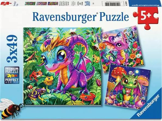 Baby Garden Dragons 3x49 Piece Puzzle