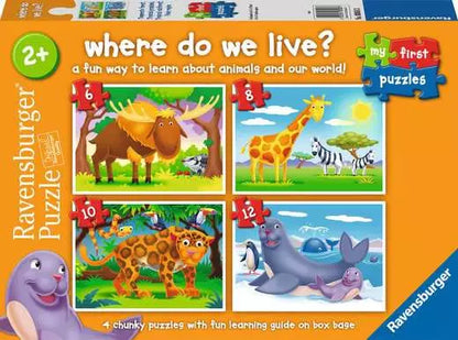 Where Do We Live 6/8/10/12-Piece Puzzle - Little Pickles Toy Store
