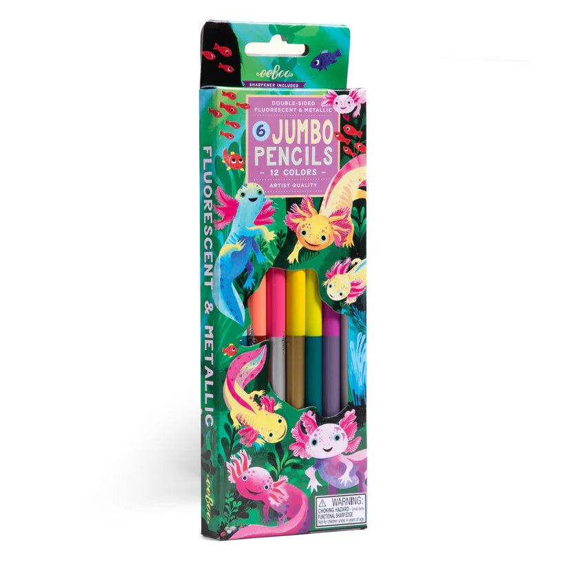 Axolotl 6 Jumbo Special Pencils