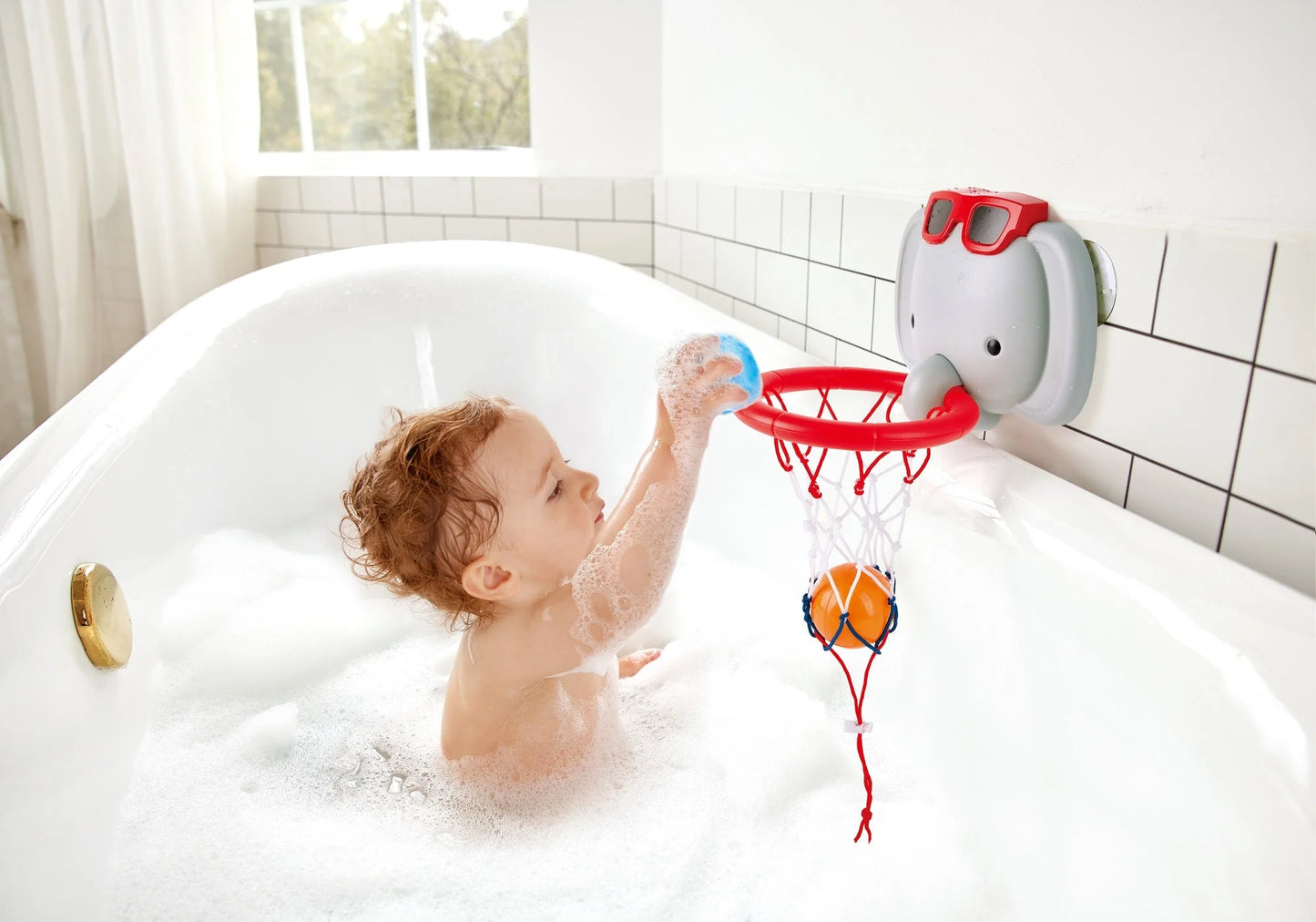 Bath Time Basketball Elephant Pal