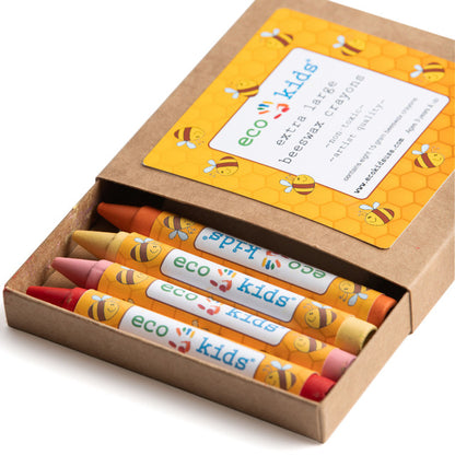 Eco-Kids Beeswax Crayons - Extra Large Case of 12 - Little Pickles Toy Store