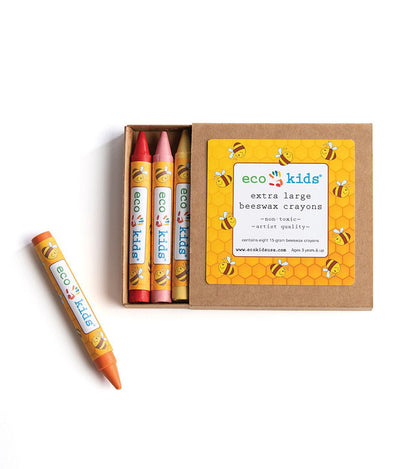 Eco-Kids Beeswax Crayons - Extra Large Case of 12 - Little Pickles Toy Store