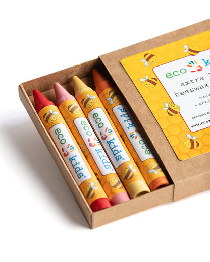 Eco-Kids Beeswax Crayons - Extra Large Case of 12 - Little Pickles Toy Store