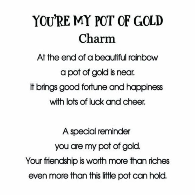 You're My Pot of Gold Charm