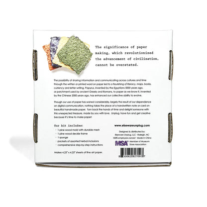 Elsewhere Unplug Paper Making Kit