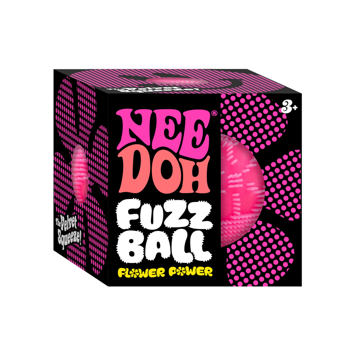 Schylling Official NeeDoh Fuzz Ball Flower Power - No Returns or Refunds