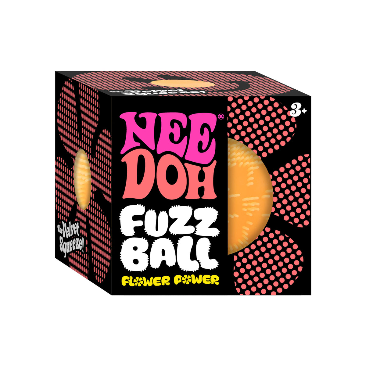 Schylling Official NeeDoh Fuzz Ball Flower Power - No Returns or Refunds