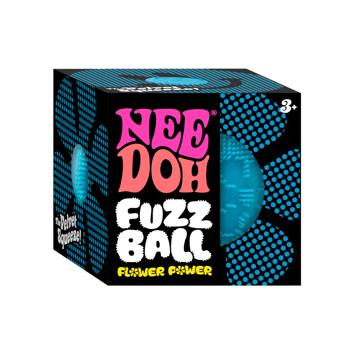Schylling Official NeeDoh Fuzz Ball Flower Power - No Returns or Refunds