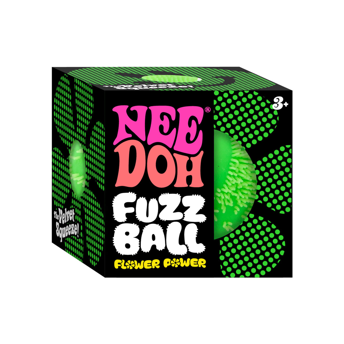 Schylling Official NeeDoh Fuzz Ball Flower Power - No Returns or Refunds