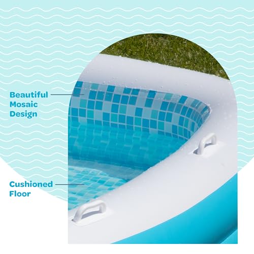 GRIP A POOL -  Inflatable 90" x 60" Family Pool with Grip Handles