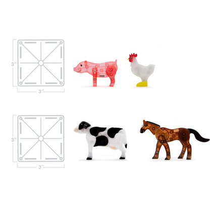 Magna-Tiles Farm Animals 25-Piece Set - Little Pickles Toy Store