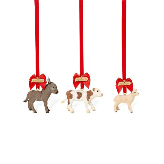 Schleich Limited Edition Holiday Ornaments Festive Farm Friends
