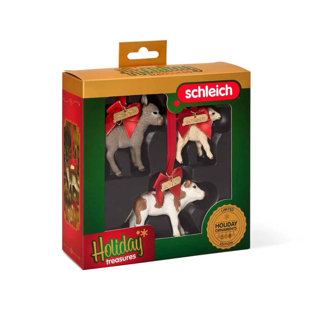 Schleich Limited Edition Holiday Ornaments Festive Farm Friends