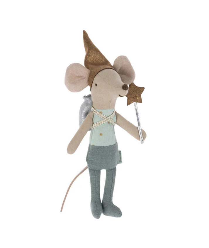 Maileg Tooth Fairy Mouse in Matchbox, Blue