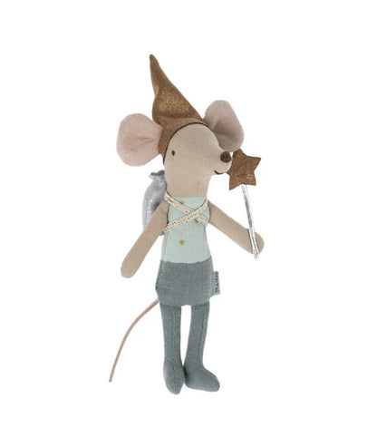 Maileg Tooth Fairy Mouse in Matchbox, Blue