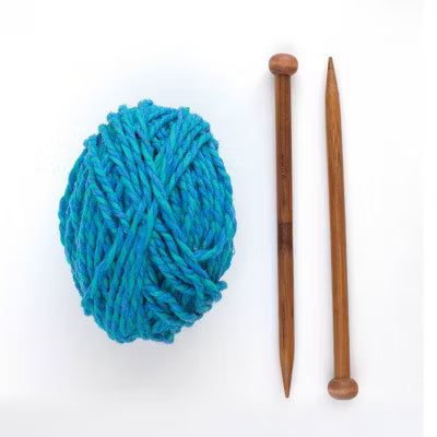 Discovery Knitting Scarf Kit - Blue