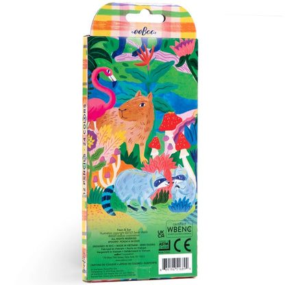 Fawn & Sun 12 Double Sided Colored Pencils