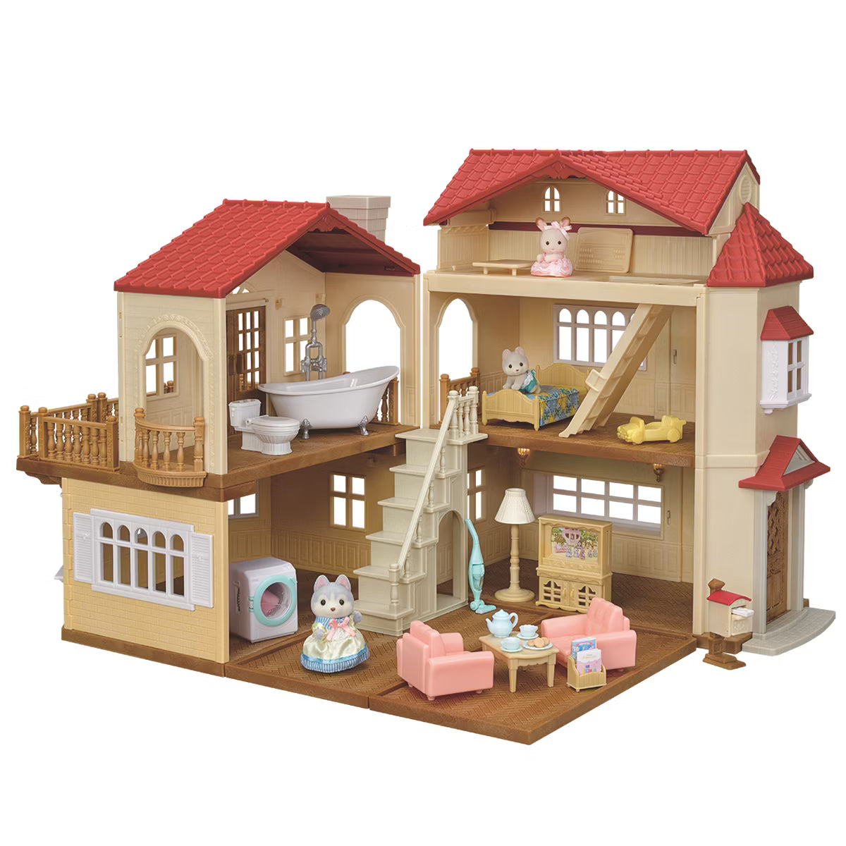 Calico Critters Red Roof Country Home Gift Set - Secret Attic Playroom