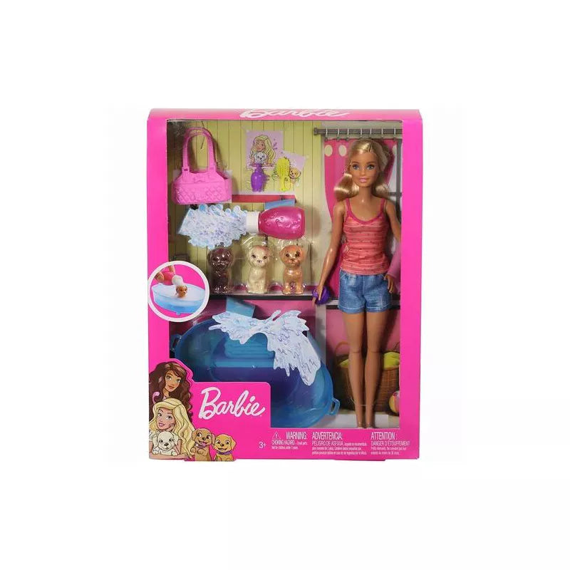 Barbie: Doll & Pets PlaySet Puppy's Bathtime