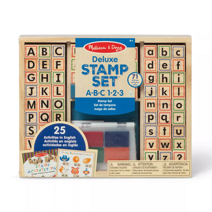 Wooden ABC Activity Stamp Set