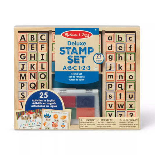 Wooden ABC Activity Stamp Set