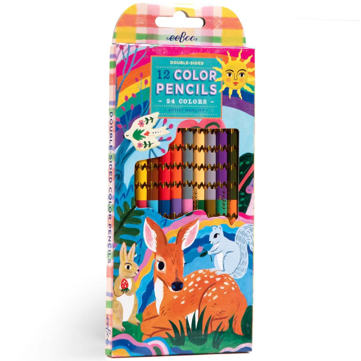 Fawn & Sun 12 Double Sided Colored Pencils